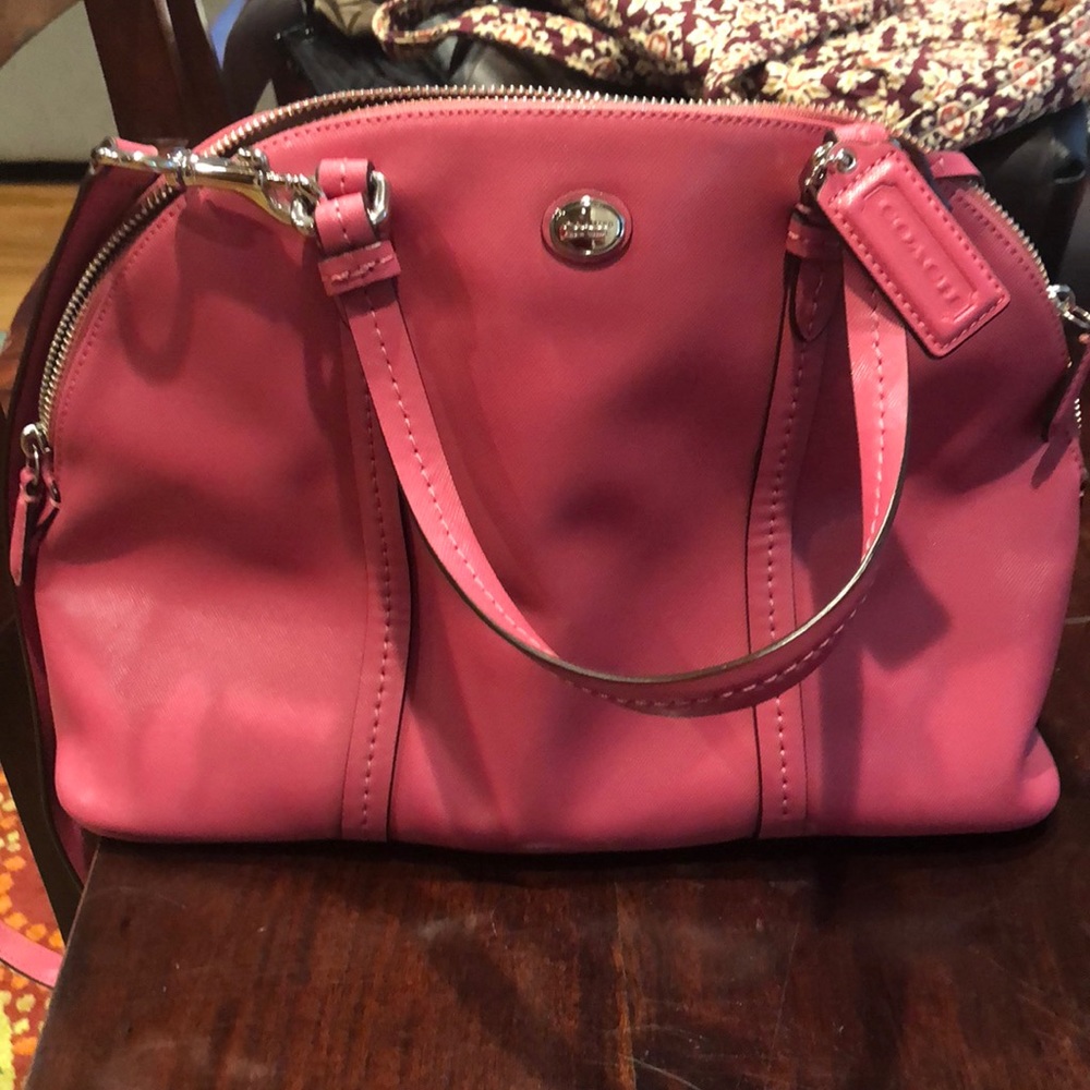 Pink coach bag